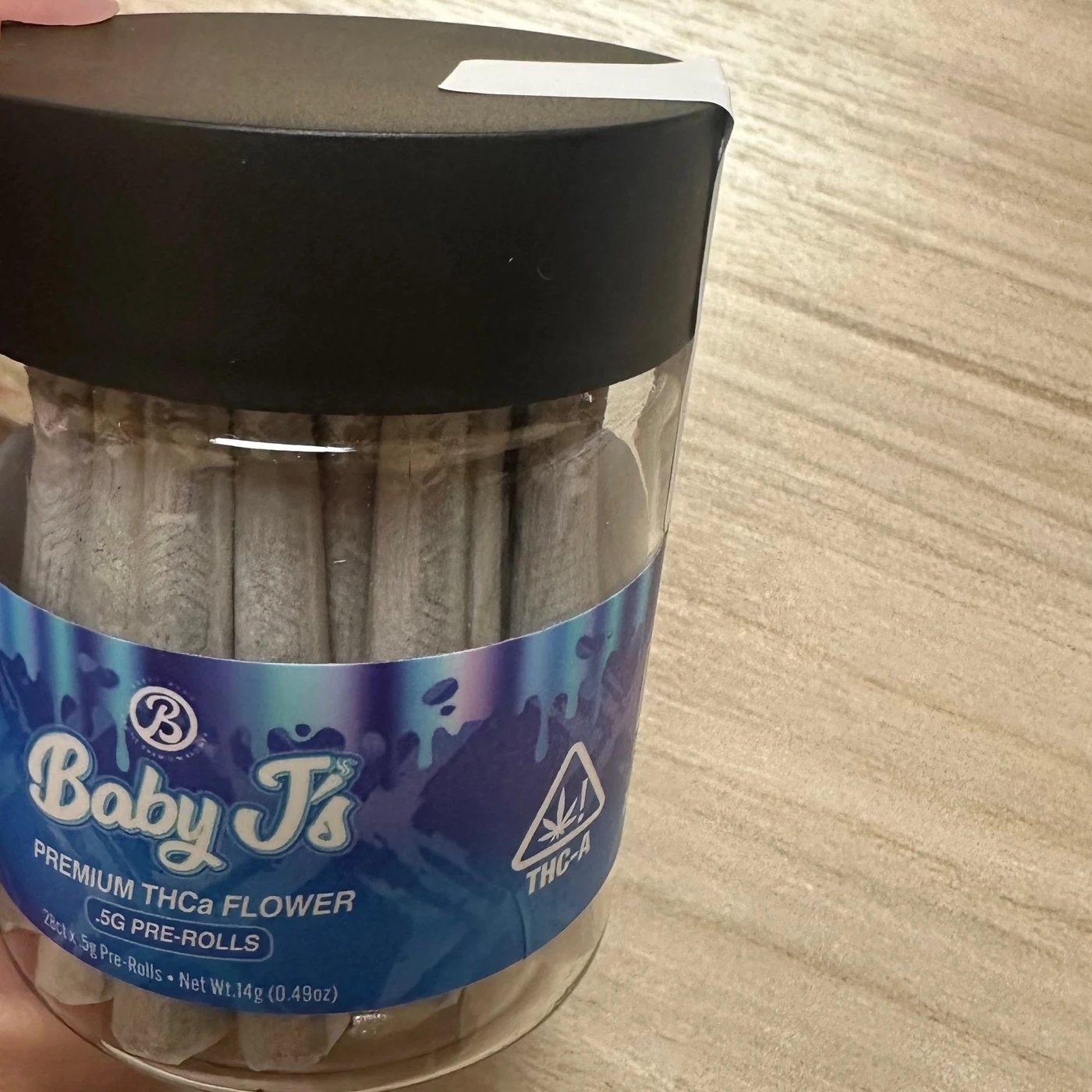 Half Ounce Baby J's: 28 x .5g Pre-Rolls in Jar - Gelonade