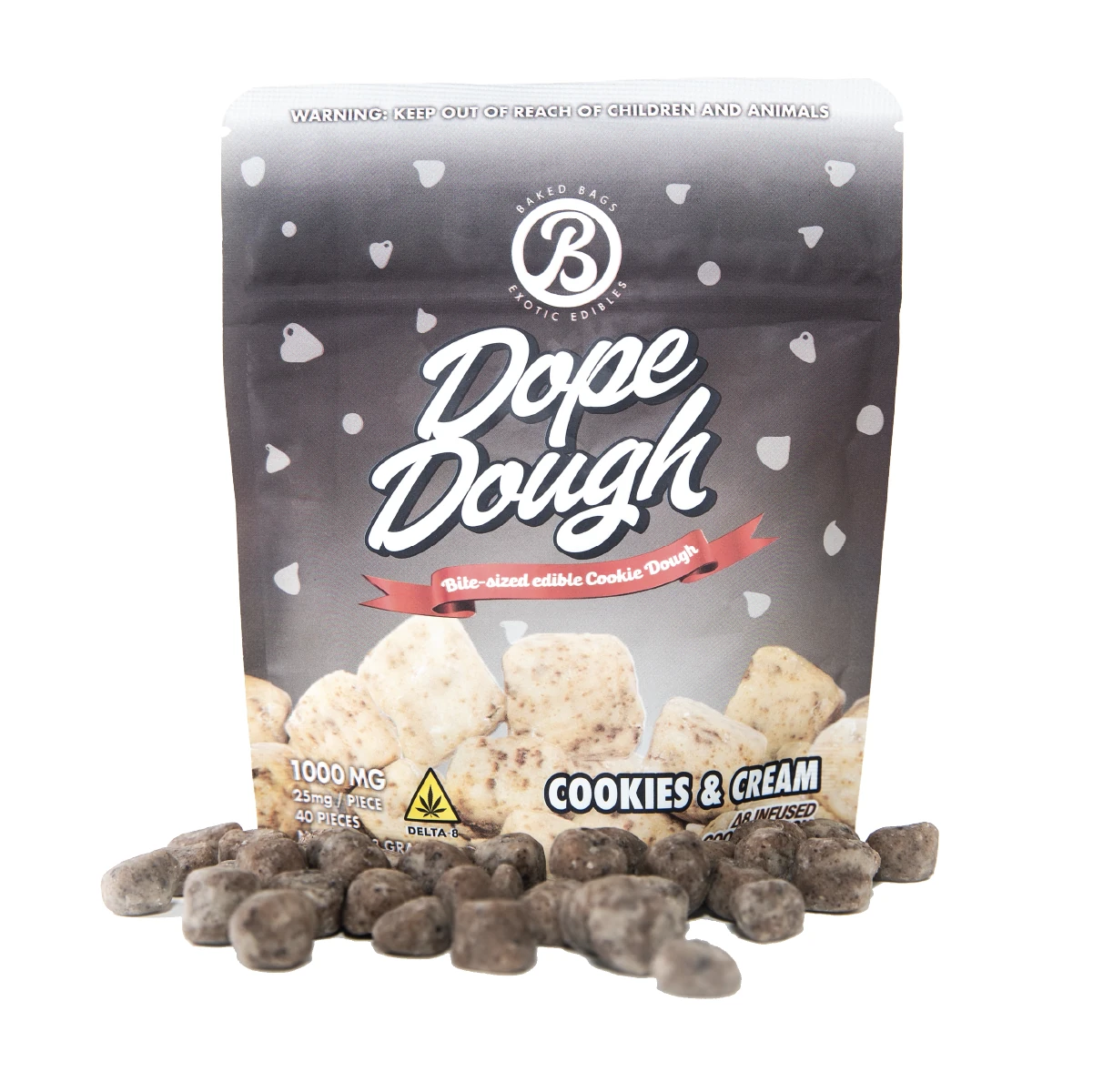DOUGH - COOKIES & CREAM - 20 COUNT D8 view 4