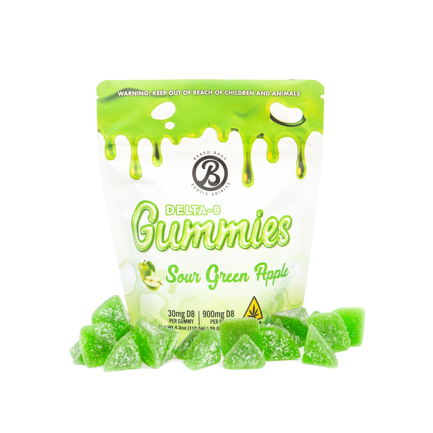 GUMMIES - SOUR GREEN APPLE D8